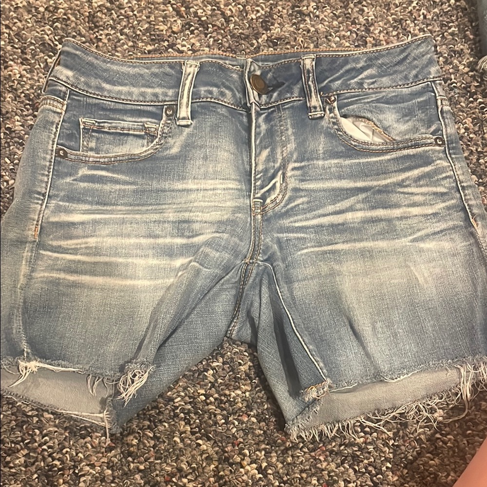 American Eagle Outfitters Light Blue Denim Shorts